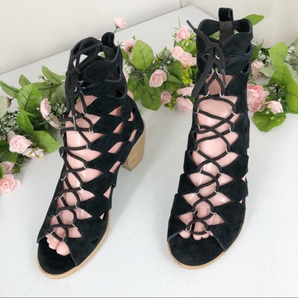 Matisse made in Brazil black sandals size 8 M - Picture 4 of 9